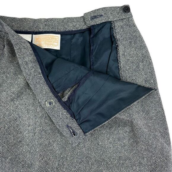 Vintage Pendleton Womens Virgin Wool Pencil Skirt size 10 Blue White - Picture 5 of 10